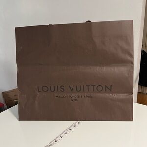 Louis Vuitton Dark Brown Paper Bag Large